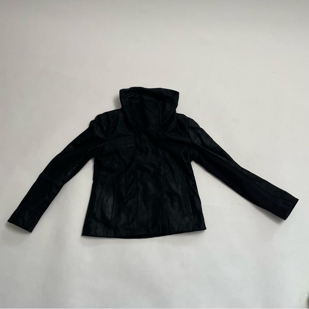 VINTAGE BARNEY’S NEW YORK suede leather jacket